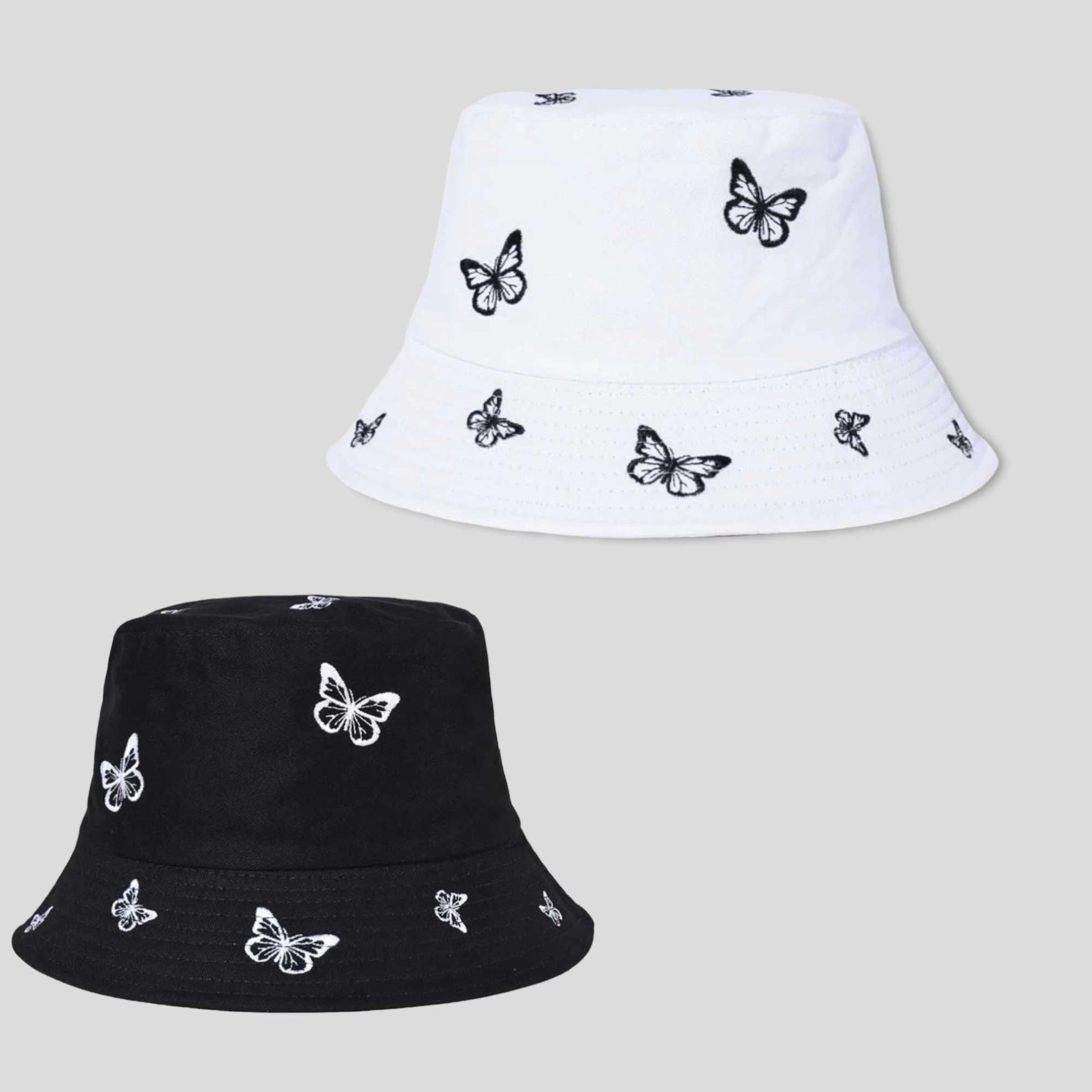 LA BUTTERFLY BUCKET HAT  BLUE/WHITE – Heavy Dream LA