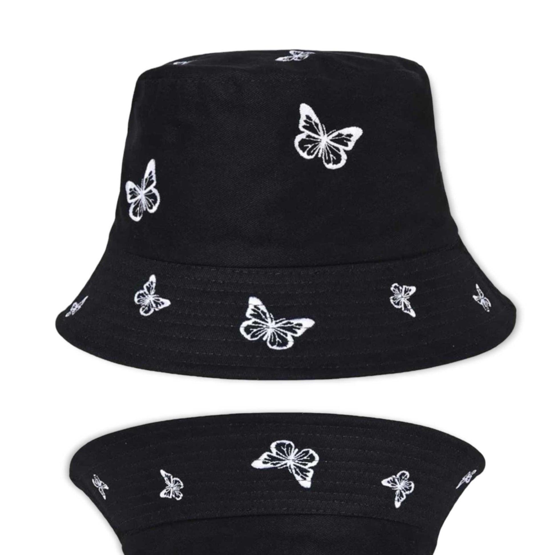 LA BUTTERFLY BUCKET HAT  BLUE/WHITE – Heavy Dream LA