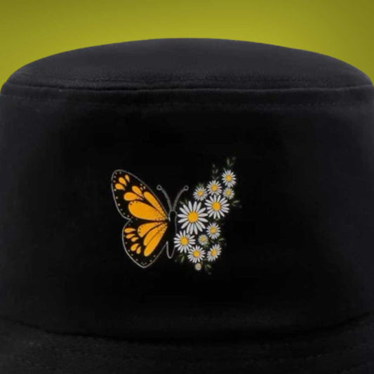 flower butterfly bucket hat dabucketdrip