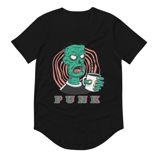 The PUNK Men's Curved Hem T-Shirt DaBucketDrip