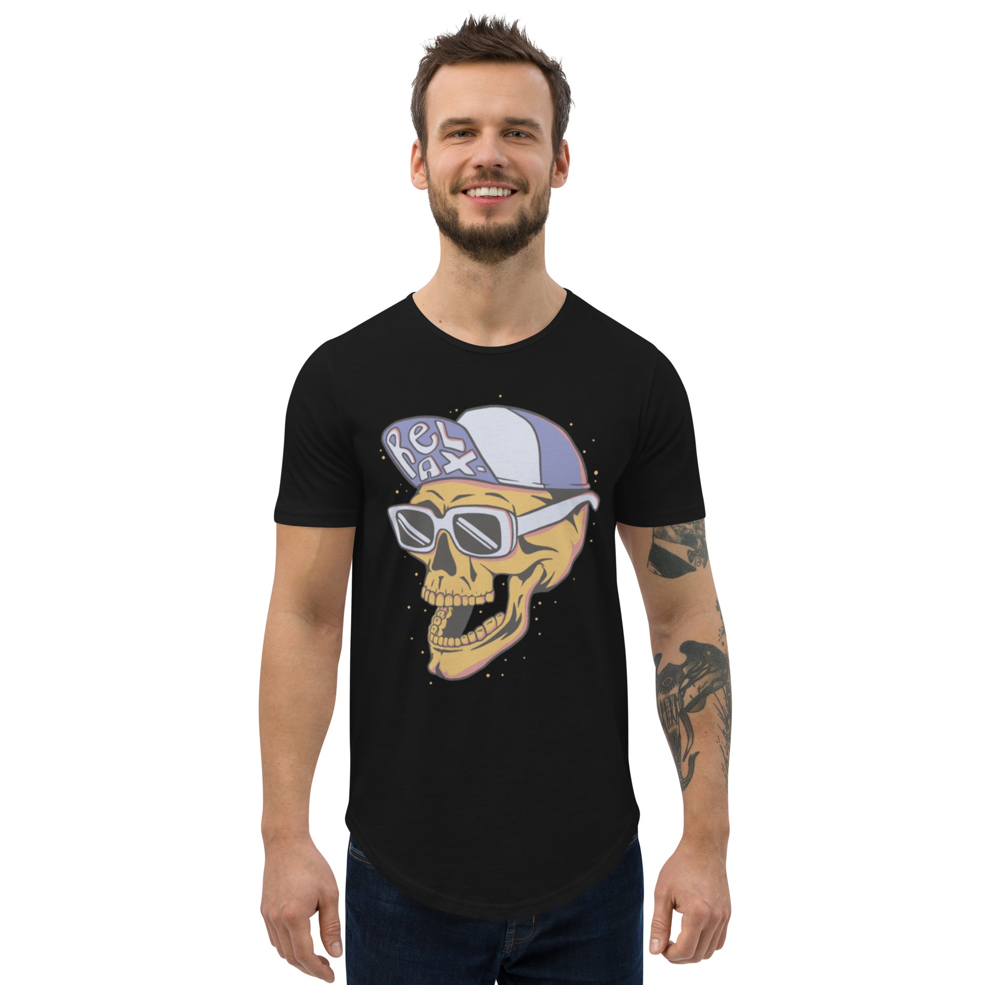 Men's Curved Hem T-Shirt DaBucketDrip