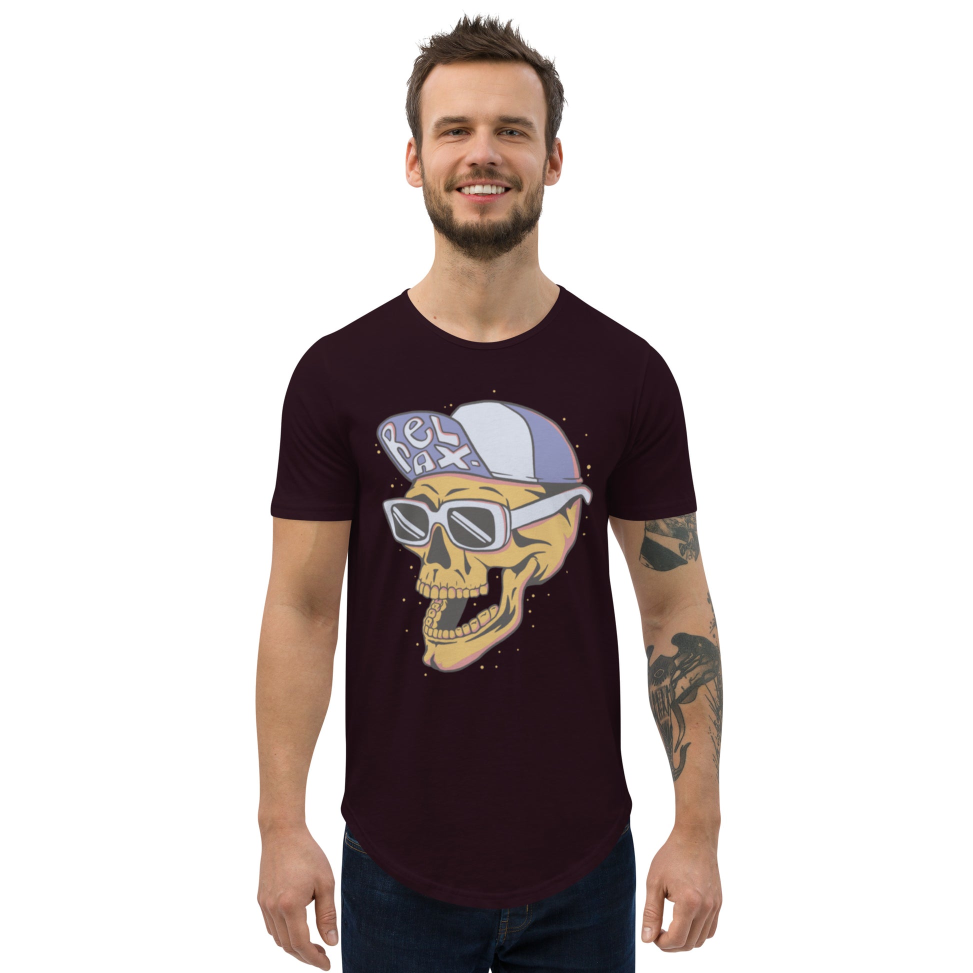 Men's Curved Hem T-Shirt DaBucketDrip