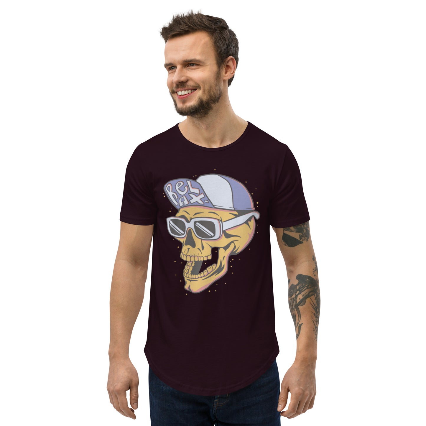 Men's Curved Hem T-Shirt DaBucketDrip