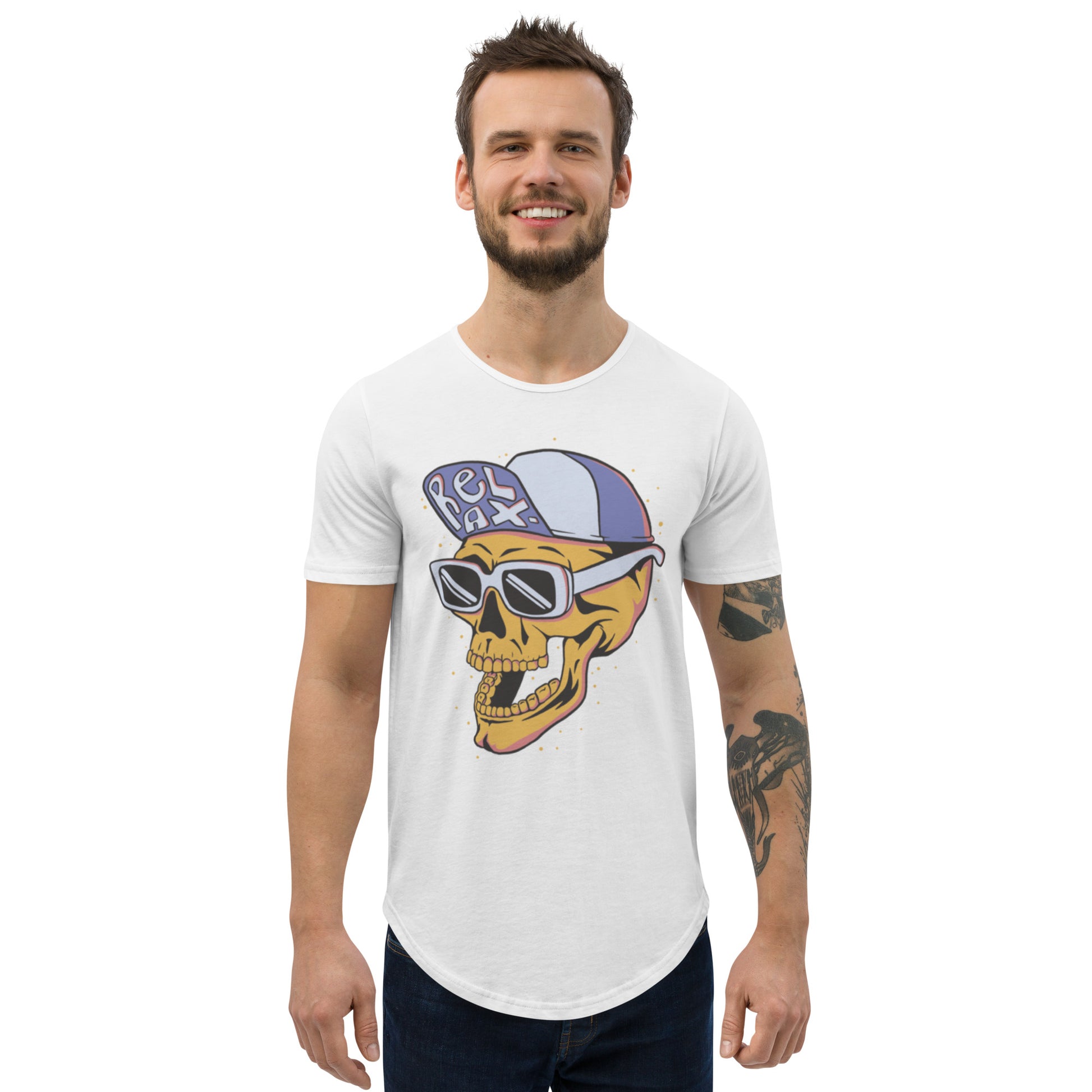 Men's Curved Hem T-Shirt DaBucketDrip