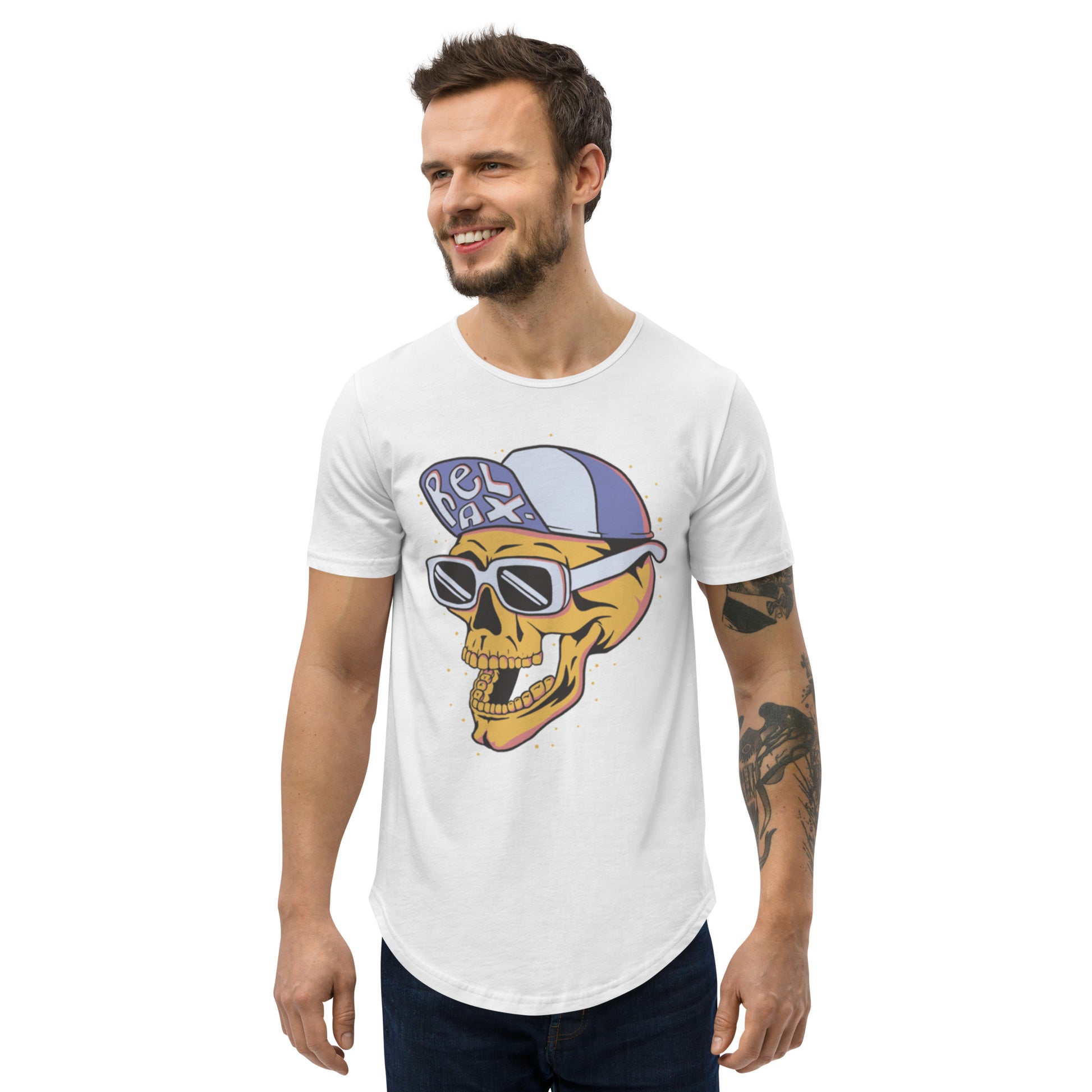 Men's Curved Hem T-Shirt DaBucketDrip