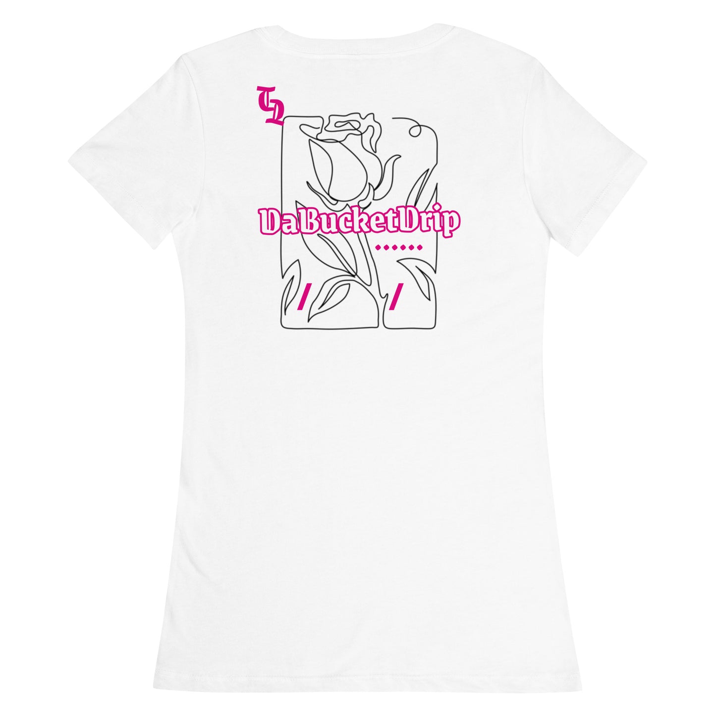 Women’s fitted plink t-shirt DaBucketDrip