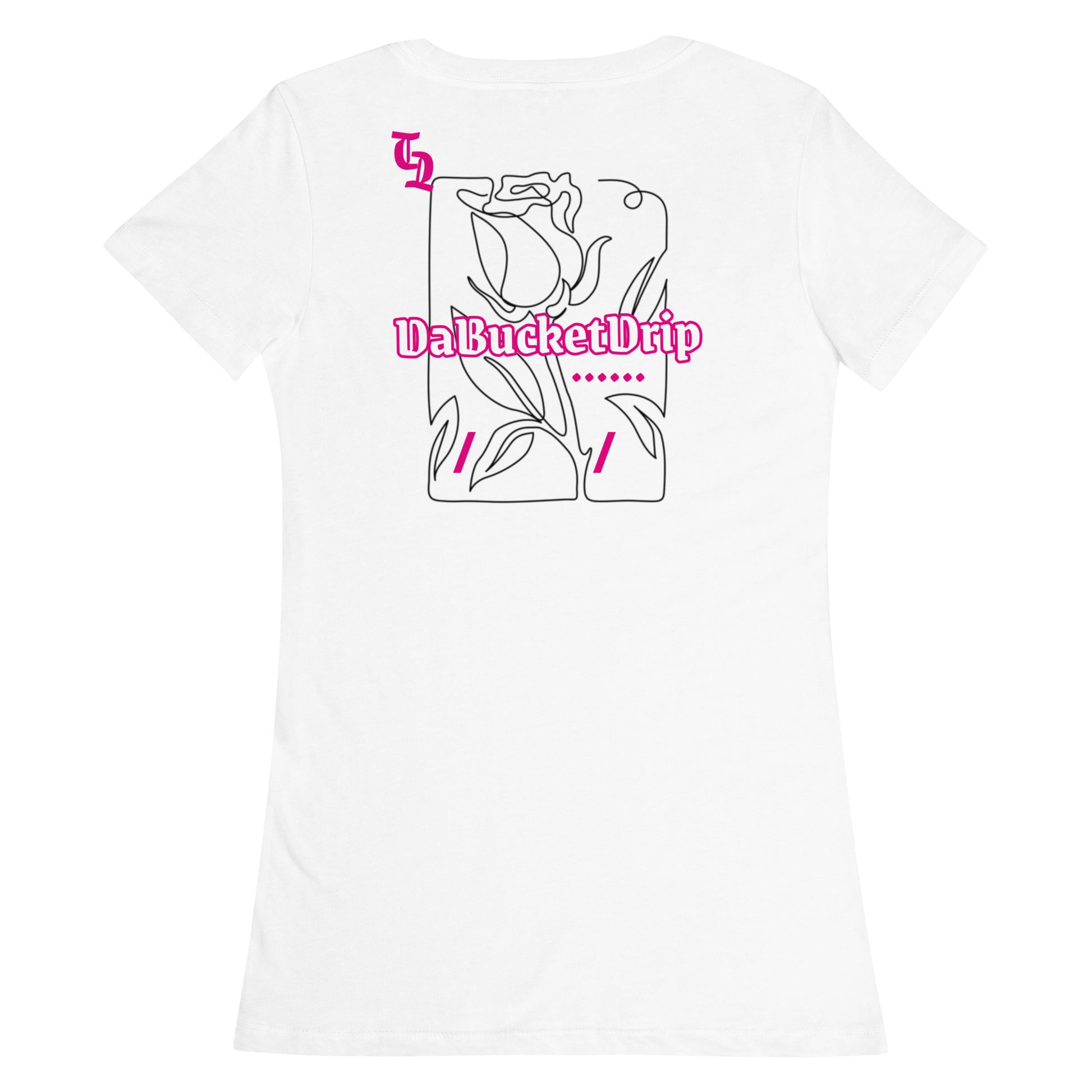 Women’s fitted plink t-shirt DaBucketDrip